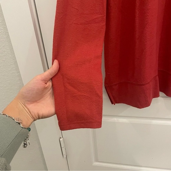 Lucky Brand Red Crew‎ Neck Long Sleeve Pullover Sweatshirt XL TG - Picture 4 of 11